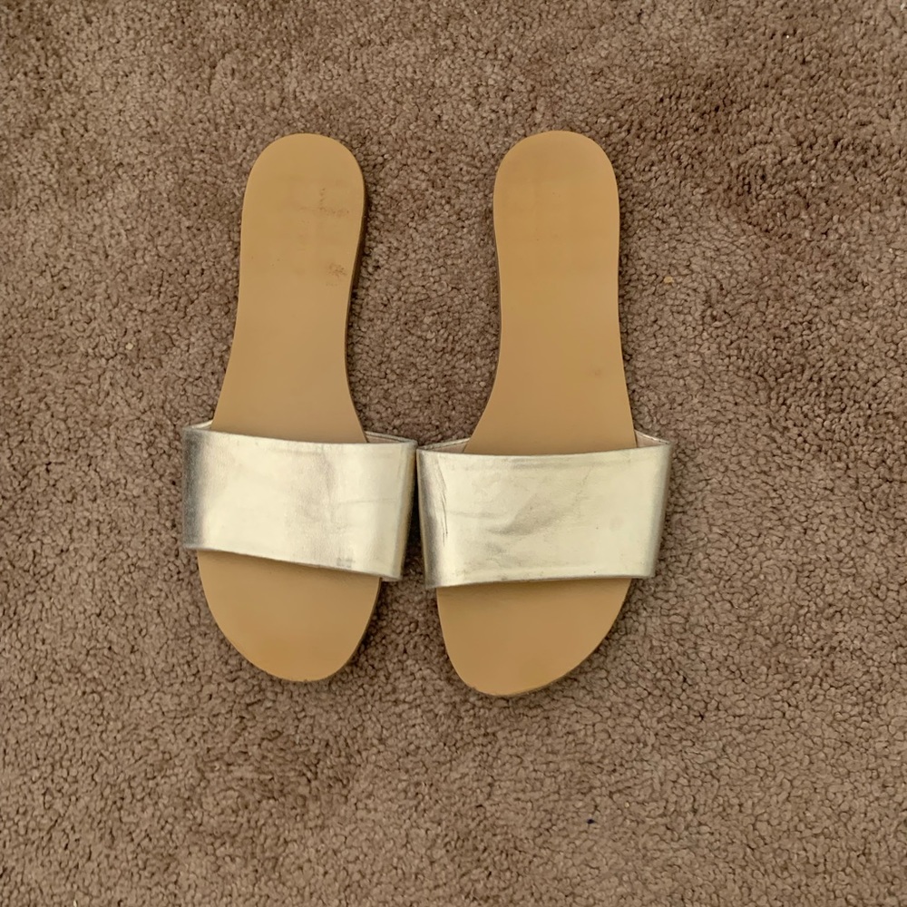 Gold sandals